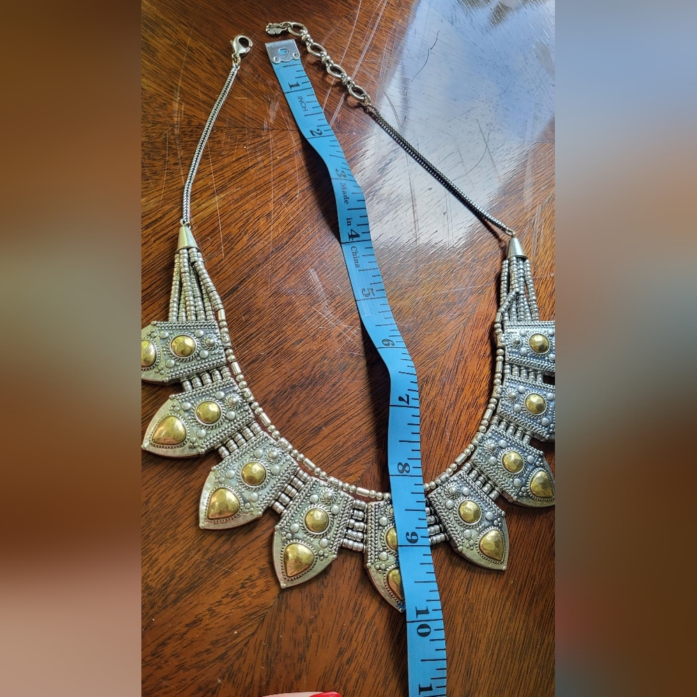 Lucky Brand Silver and Gold Fish Necklace - Picture 4 of 10